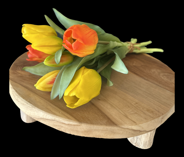 Bosje tulpen (kort) geel/oranje