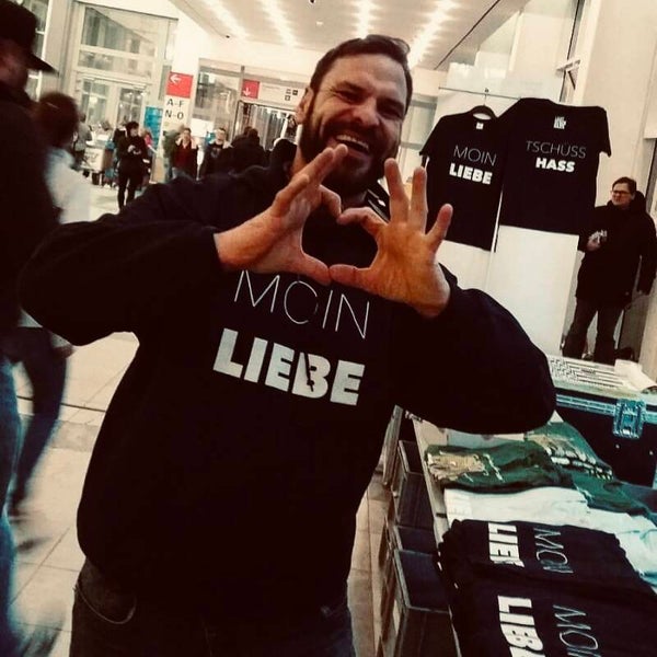 MOIN LIEBE-Hoodie 3XL schwarz