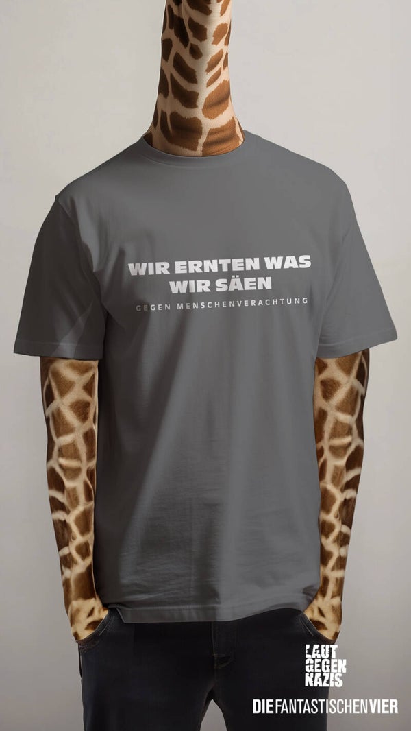 Das Statement-Supporter Shirt von -Die Fantastischen Vier- grau