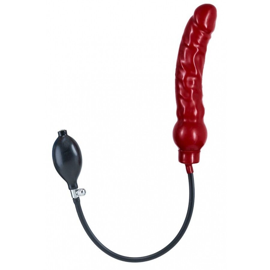 Gode gonflable XL Latex Rouge 20x4.5