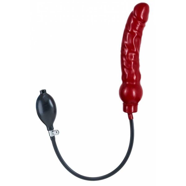 Gode gonflable XL Latex Rouge 20x4.5