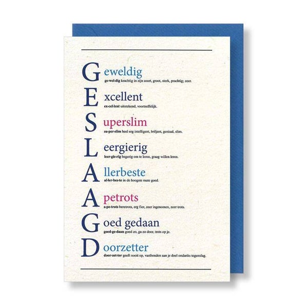Geslaagd