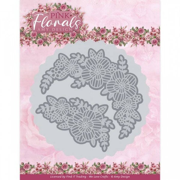ADD10310 Pink Florals - Big Floral Circle