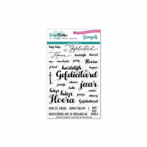 Elegante verjaardag stempels CDST-0042