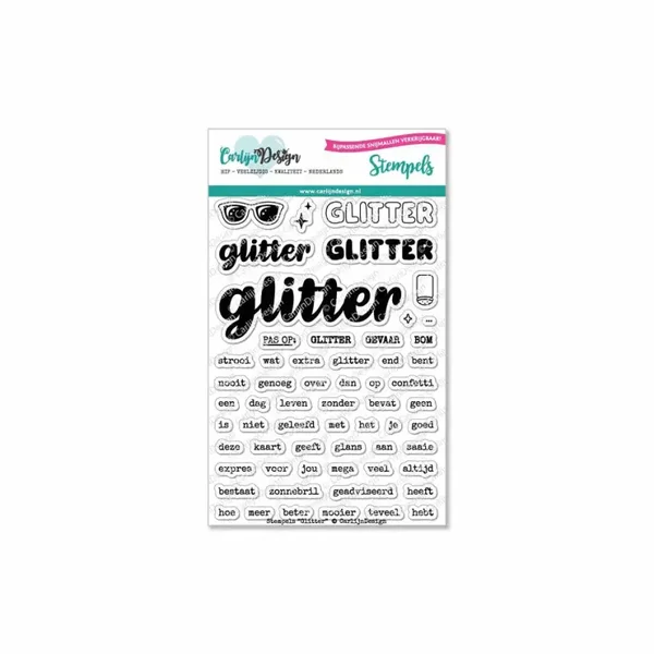 Glitter stempels CDST-0052