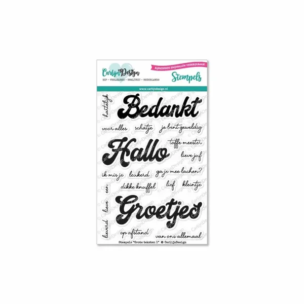 Grote teksten 1 stempels CDST-0049