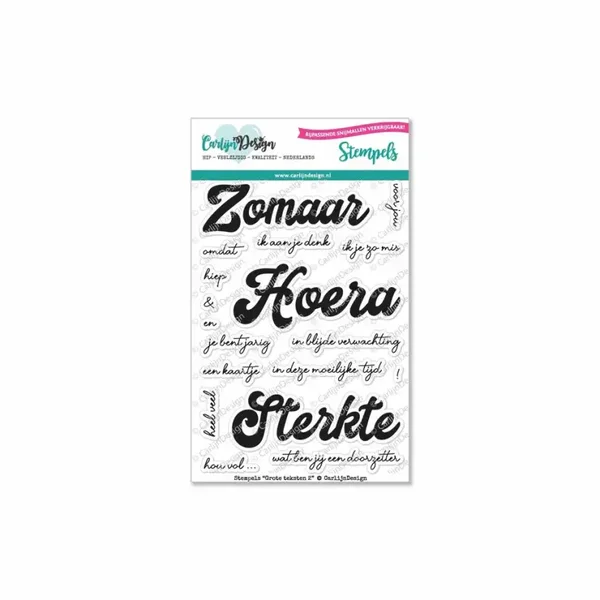 Grote teksten 2 stempels CDST-0050