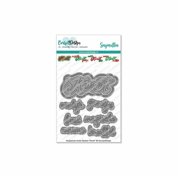 Grote teksten Kerst snijmallen CDSN-0078