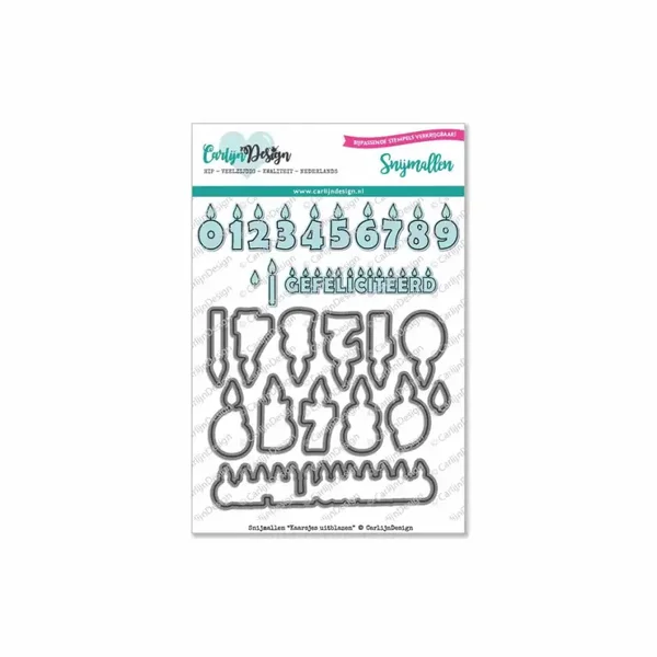 Kaarsjes uitblazen snijmallen CDSN-0004