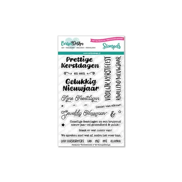 Kerstwensen 1 stempels CDST-0066