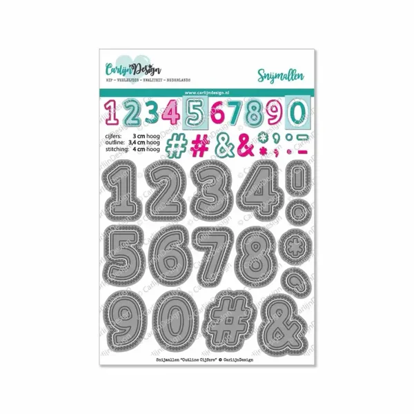 Outline Cijfers snijmallen CDSN-0056