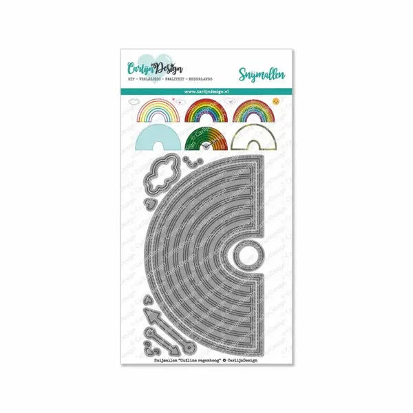 Outline regenboog snijmallen CDSN-0102
