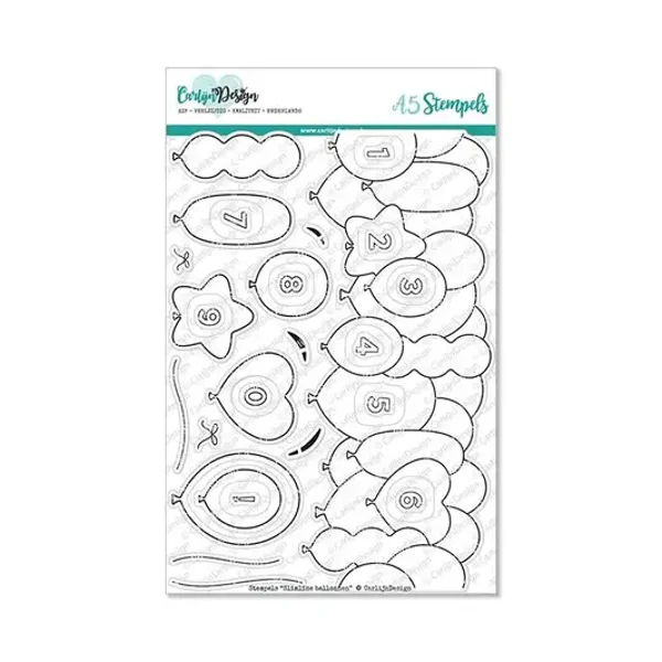 Slimline ballonnen stempels CDST-0072