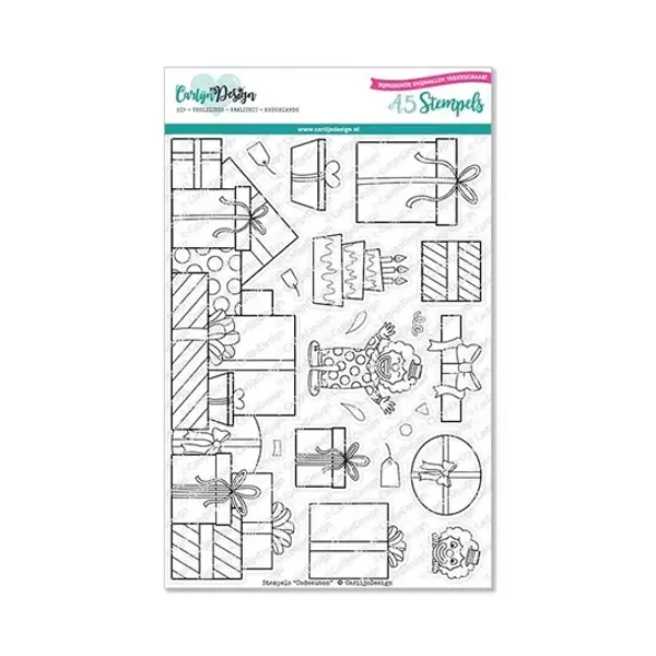 Slimline cadeaus stempels CDST-0076