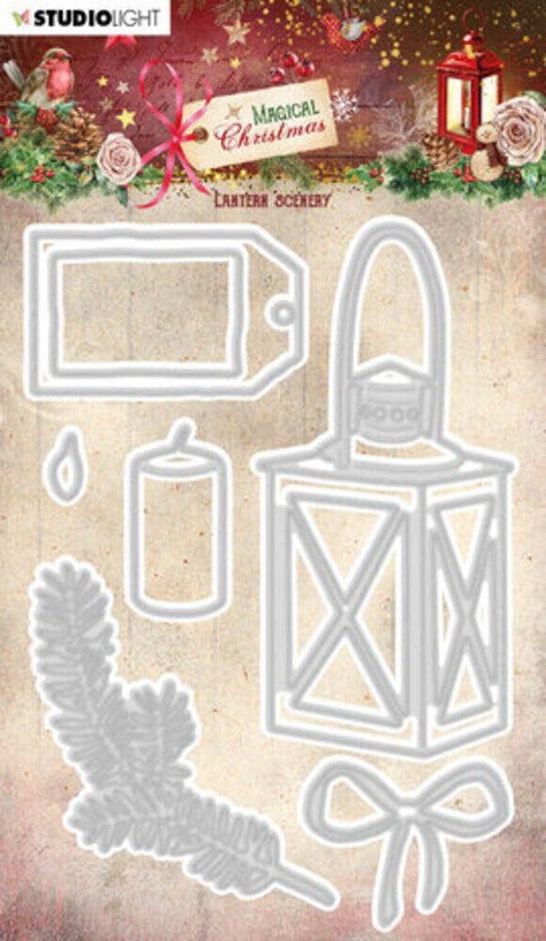 SL-MC-CD691 Magical Christmas - Cutting Die - Lantern Scenery