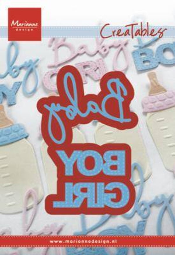 LR0576  Baby Text Boy & Girl