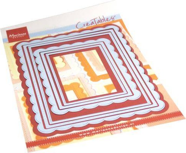 LR0841 Scallopes rectangles