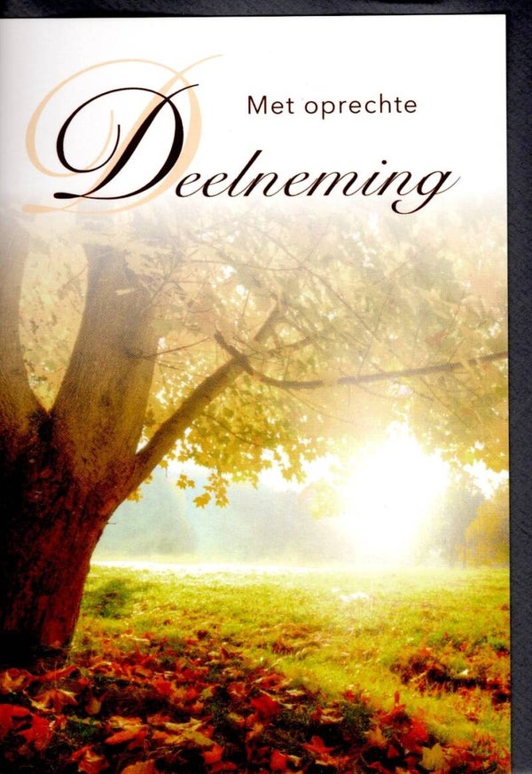Met oprechte deelneming