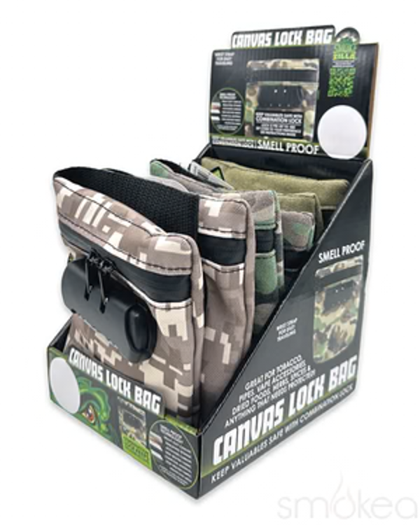 Smokezilla Locking Canvas Storage Bag