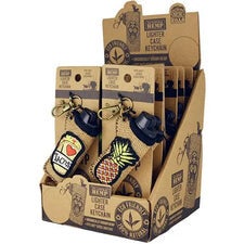 Hemp Lighter Case Key Chain with Patch