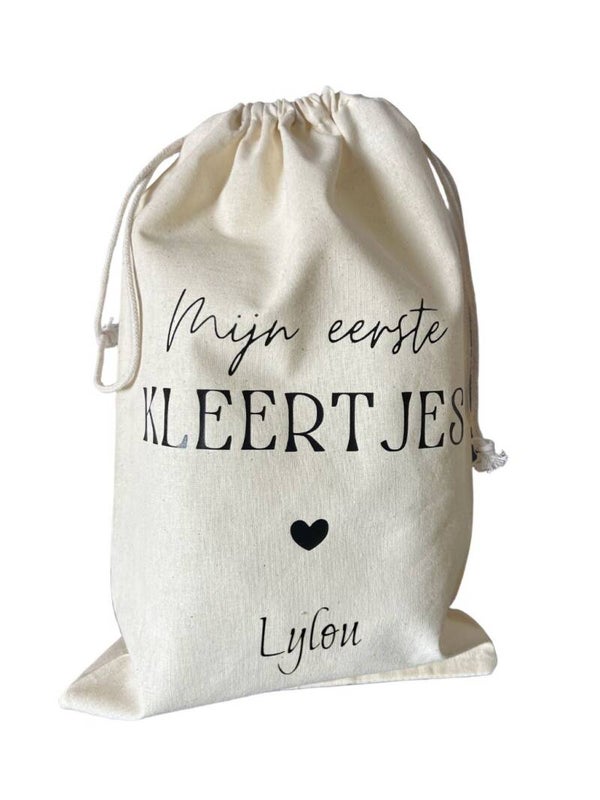 Bewaarzak "Mijn eerste kleertjes"