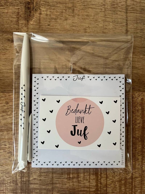 Giftsetje "Juf"