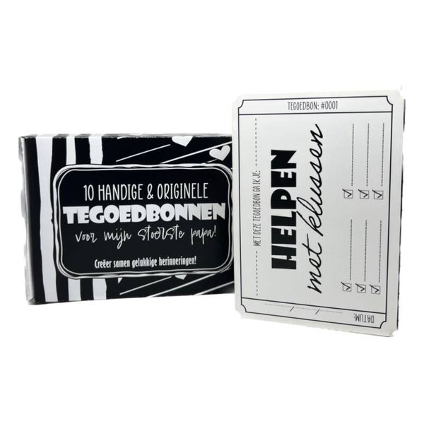 Doosje met Tegoedbonnen - Voor mijn stoerste Papa