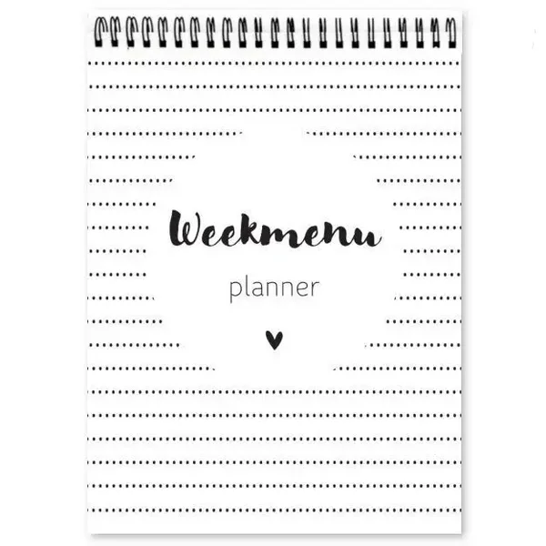 Weekmenu Planner met Boodschappenlijstje