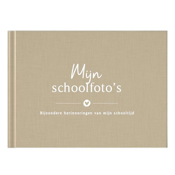 Mijn Schoolfotoboek - Linnen Taupe