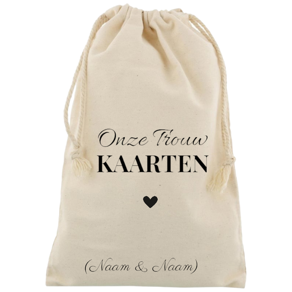 Bewaarzak "Onze Trouwkaarten"