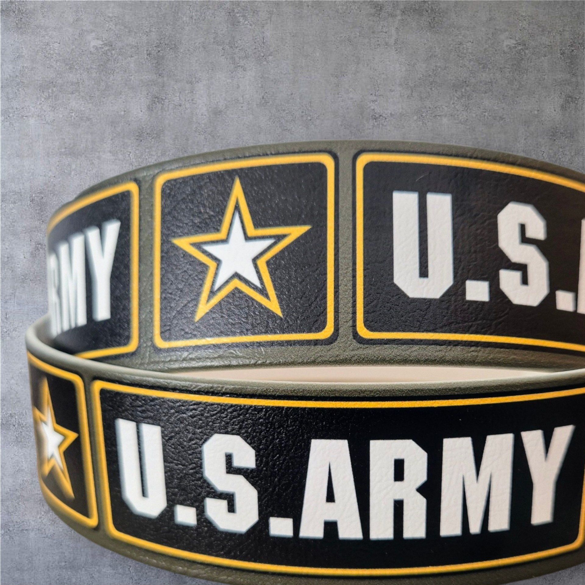 UV-Druck Biothane Halsband "US Army 2" 25mm