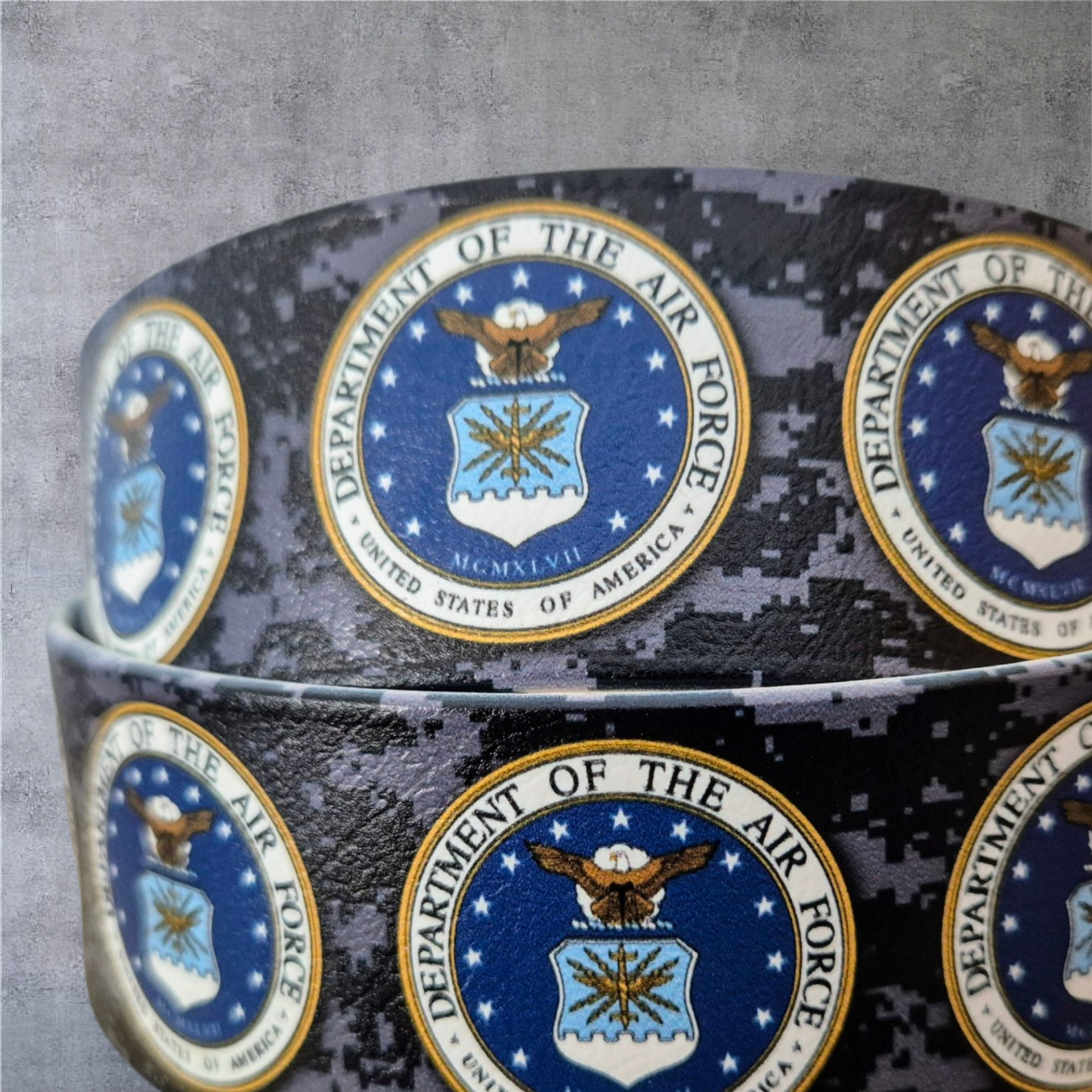 UV-Druck Biothane Halsband "US Air Force" 25mm