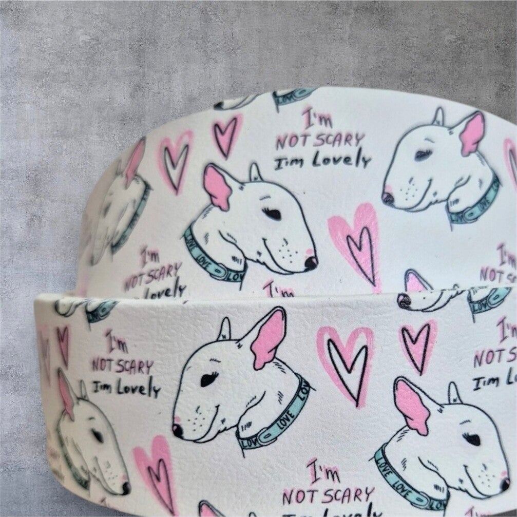 UV-Druck Biothane Halsband "Not Scary Terry" 38mm