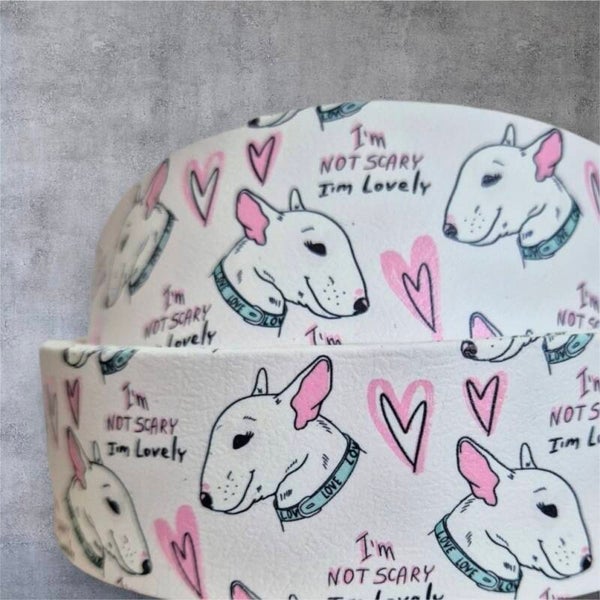 UV-Druck Biothane Halsband "Not Scary Terry" 38mm