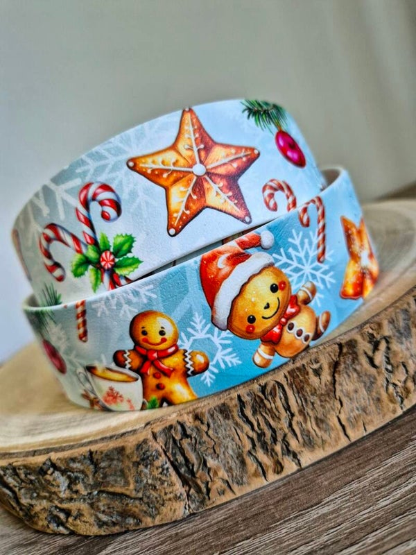 UV-Druck Biothane "Weihnachten" 25mm