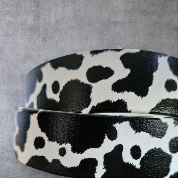 UV-Druck Biothane Halsband "Rindsleder" 25mm