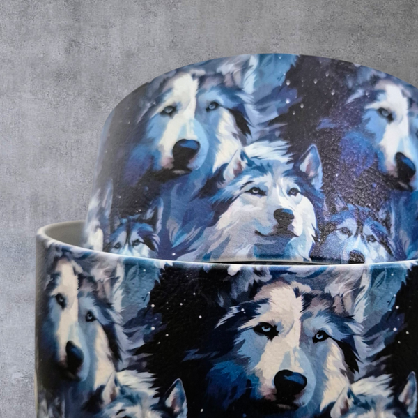 UV-Druck Biothane Halsband "Sibirien Husky" 51mm