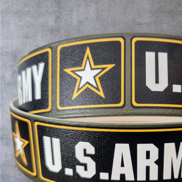 UV-Druck Biothane Halsband "US Army 2" 38mm