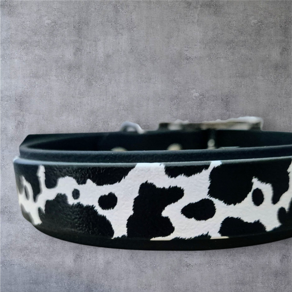Rindsleder - UV-Druck Halsband 25mm