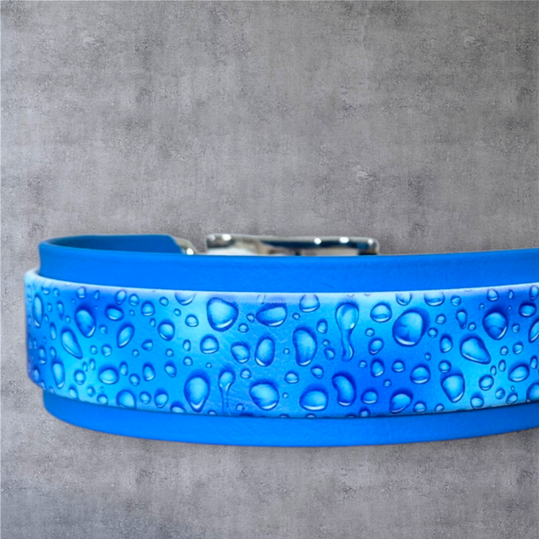 Raindrops - UV-Druck Halsband 38mm
