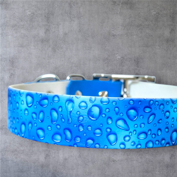Raindrops - UV-Druck Halsband 25mm