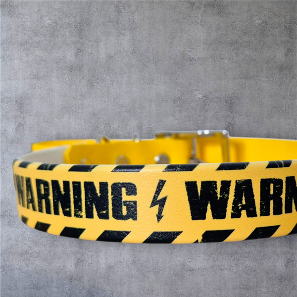 Warning - UV-Druck Halsband 25mm