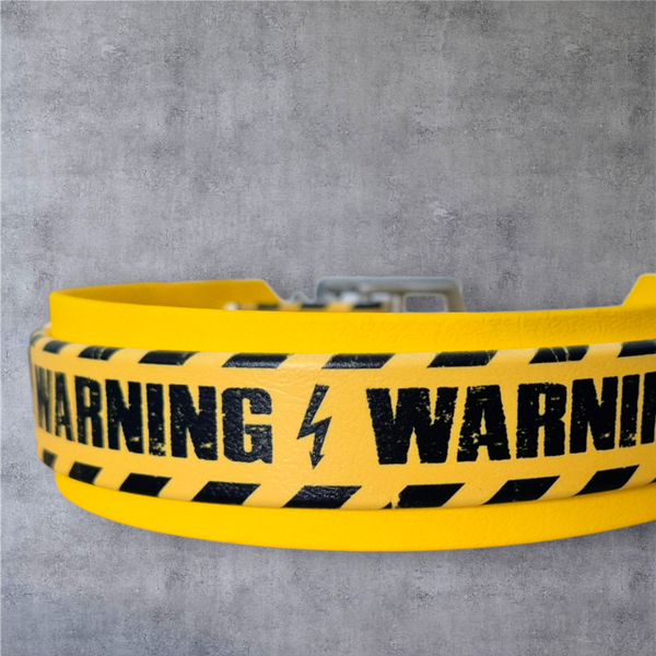 Warning - UV-Druck Halsband 38mm