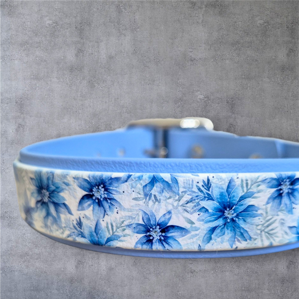 Winterblumen - UV-Druck Halsband 25mm