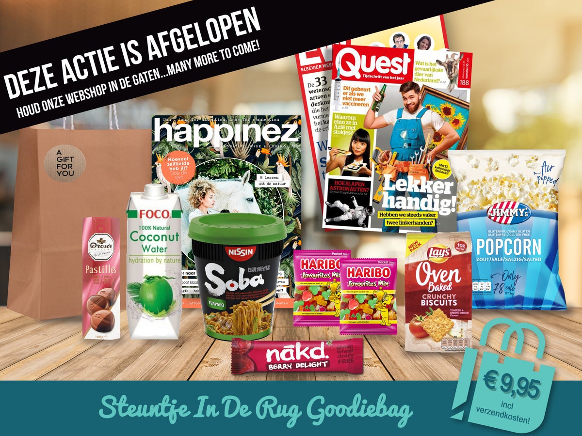 Steuntje in de rug Goodiebag / Previous Goodiebags! | BagOffice Webshop