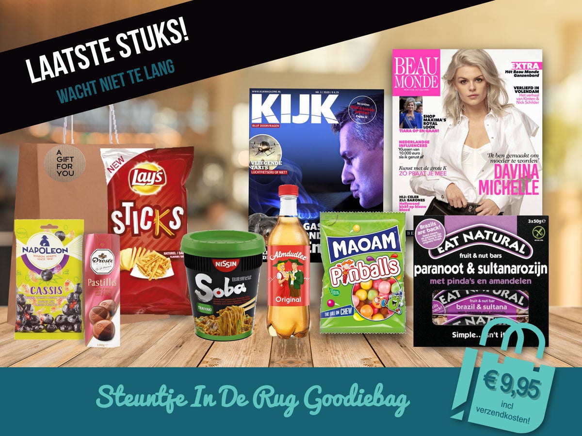 Steuntje in de rug Goodiebag