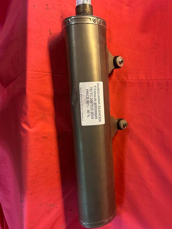 Titanium einddemper TE/TC 250 Bouwjaar tot 2009