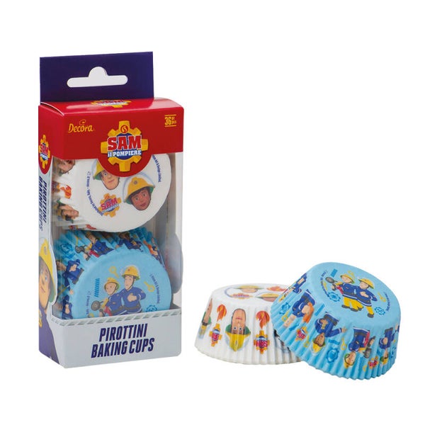 Decora Cupcake Vormpjes Brandweerman Sam Ø50x32(h) mm 36 stuks
