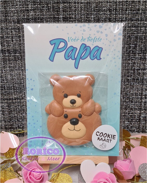 Voor de liefste Papa - Cookie Kaart