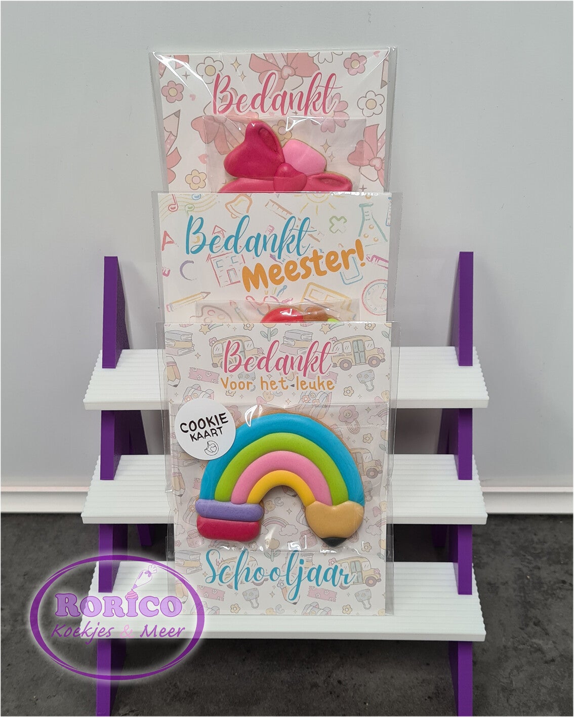 Bedankt voor het leuke schooljaar - Cookie Kaart